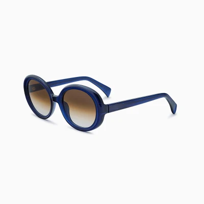 Yeetian Distinctive Gradient Lenses Glossy Blue Acetate Customized Logo Spectacle for Men