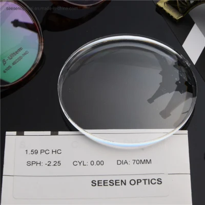 Single Vision Polycarbonate Lenses 1.59 PC Hc Ophthalmic Lenses Spectacles Uncut Eyeglasses Polycarbonate Lens