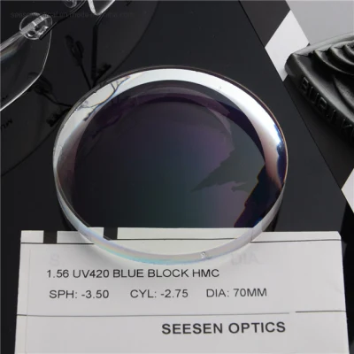 1.56 UV420 Blue Cut Ar Coating Optical Eye Lens Resin Lenses Blue Block Lenses