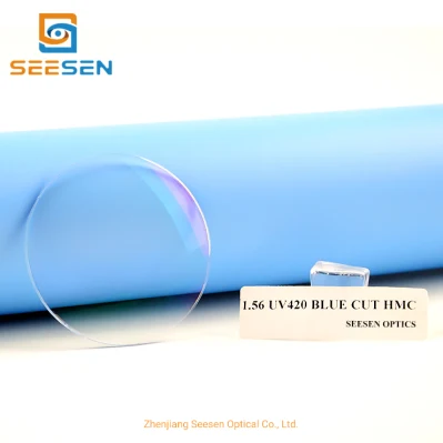 Spectacle Lenses Anti Blue Ray 1.56 Blue Cut UV420 Optical Lens Price for Glasses