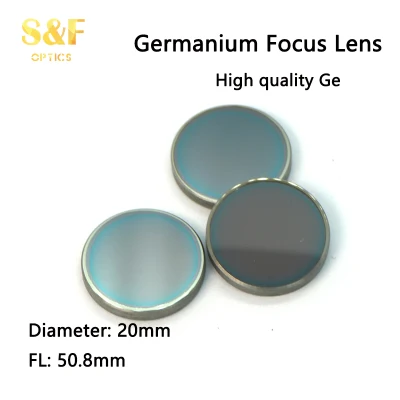 Chinese Manufacturer Diameter 20mm Focal Length 50.8mm Infrared Germanium Focus Lens for Infrared Application