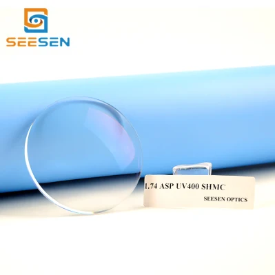 Super Hydrophobic 1.74 Asp UV400 Hard Multi Coated Aspheric Optical Lens