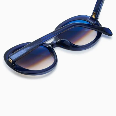Yeetian Distinctive Gradient Lenses Glossy Blue Acetate Customized Logo Spectacle for Men