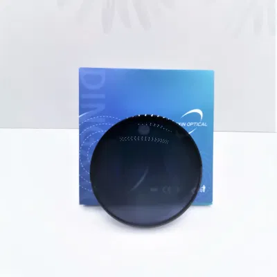 Factory 1.61 Photochromic Photogrey Photobrown Blue Cut Hmc Blue Coating Optical Lens