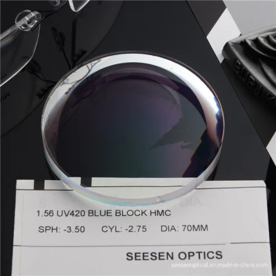 1.56 Cr-39 UV420 Blue Block Ar-Coating Optical Eye Glasseses Lenses