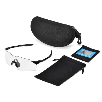 Wholesale Rimless One Piece Lens Running Outdoor Sport Glasses Anti Glare Photochromic Cycling Riding Driving Sunglasses