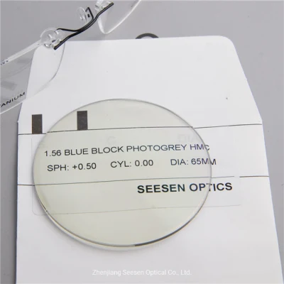 Anti Blue Ophthalmic Lenses 1.56 Blue Cut Photochromic Photogrey Photobrown Lenses Lenses Blue Block