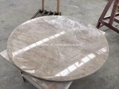 Artificial Carrara White Quartz Round Table Top