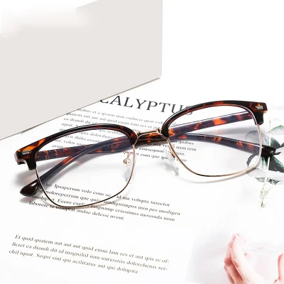 2023 Cheap Wholesale Bulk High Quality Promotion Hot Popular Plastic Half Square Frame Best Sale CE Lenses Anti Blue Light Blocking Glasses