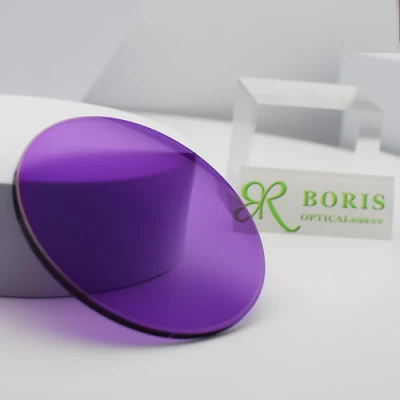 Middle Index 1.56 Photochromic Purple Hmc Eyeglasses Optical Lenses Hot Sale