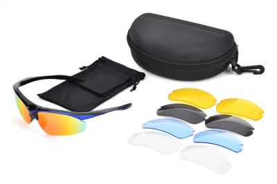 Wholesale Custom Fashion Half Frame Polarized Lens Outdoor Sport Sun Glasses UV400 Eye Protection Cycling Glasses