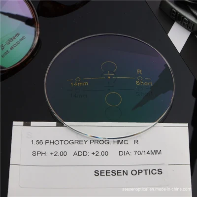 Progressive Multifocal Lens 1.56 Progressive Spectacle Lenses Phtotgrey Transition Optical Lenses