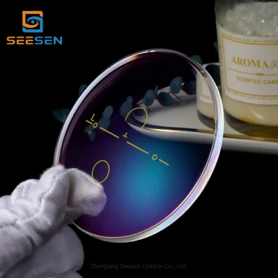 Prescription 1.67 Freeform Multi Focal Lens Clear Circle Blue Block Lens Ophthalmic Iol Lens