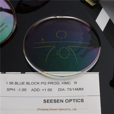 Optical Photochromic Lens 1.56 Blue Cut UV420 Spin Photochromic Progressive Spectacle Lenses Optical