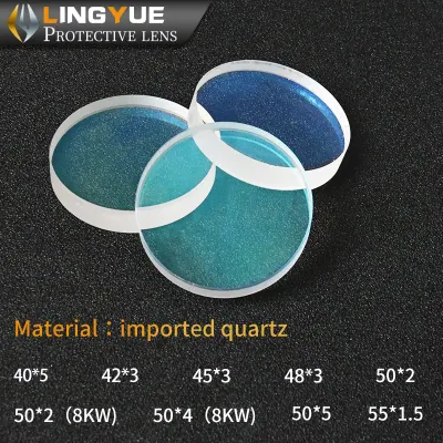 Laser Protective Lens Quartz Material Coated Optical Lenses Support Cstomized Flat Lenses with Light Transmittance Greater Than Ninety-Five Percent