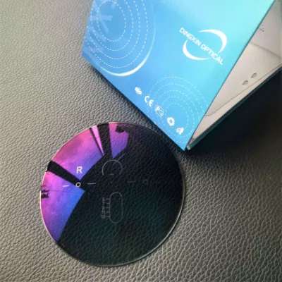 Rx Lab 1.499 1.56 1.6 1.67 Free Form Progressive Spin Coating Photo Grey Blue Cut UV420 Ophthalmic Lenses