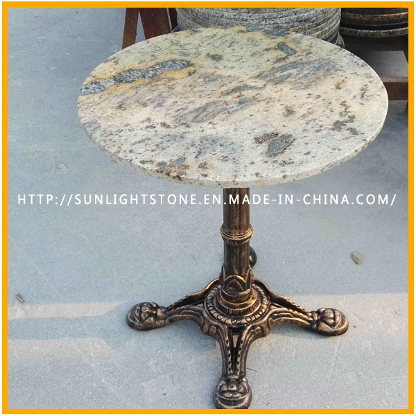Top Quality Cast Iron Polished Natural Stone Furniture Round Coffee Table Top