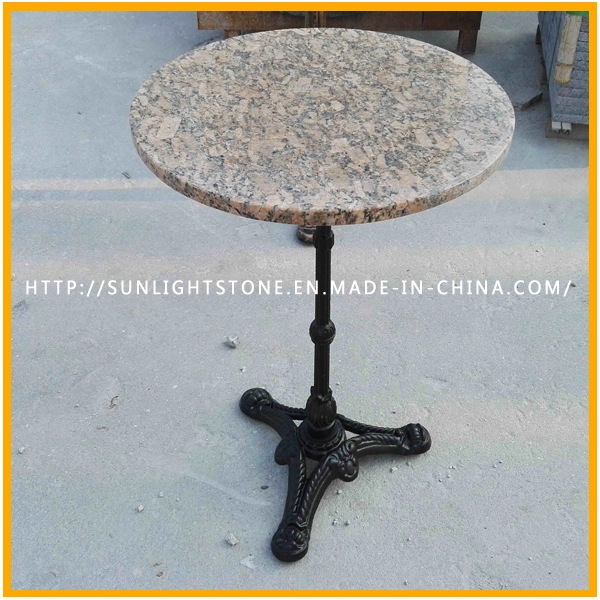 Top Quality Cast Iron Polished Natural Stone Furniture Round Coffee Table Top