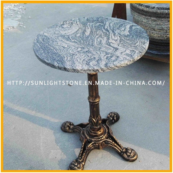 Top Quality Cast Iron Polished Natural Stone Furniture Round Coffee Table Top