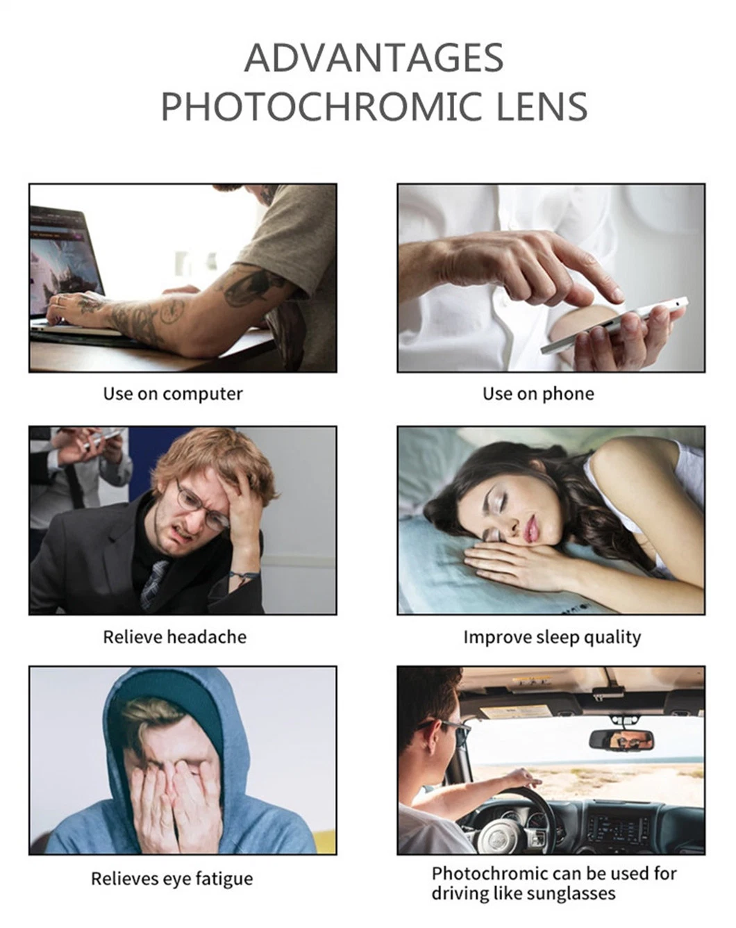 Photochromic Eyeglass Lenses 1.59 Spin Polycarbonate Photochromic Hmc Spectacle Lenses