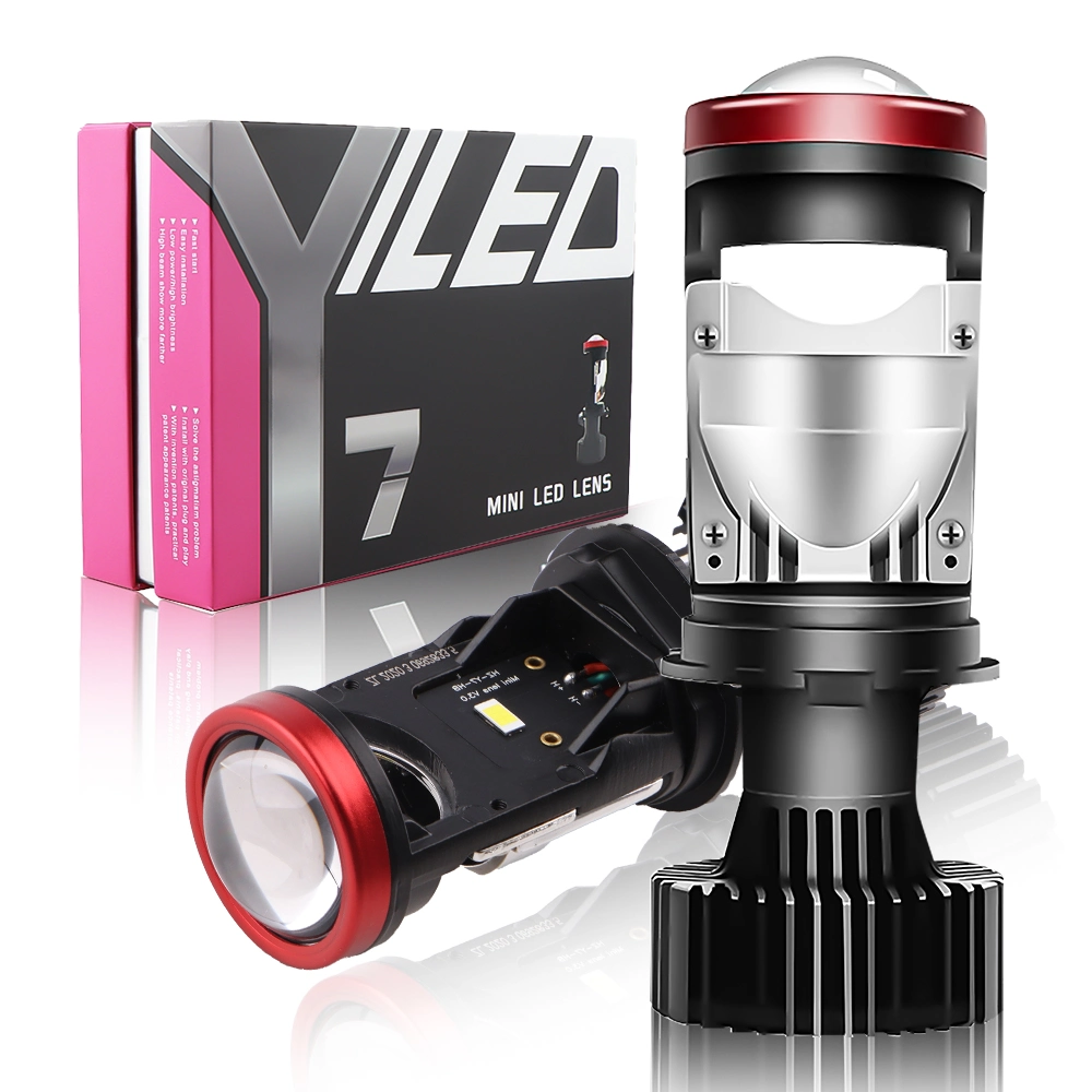 Y7d Auto Lights H4 Car Headlight 6000K Bi-LED Mini Projector Lens