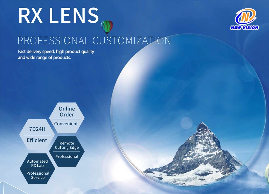 D-Free Pgx Progressif Freeform Blue Cut CSD Coating Rx Ophthlamic Lens
