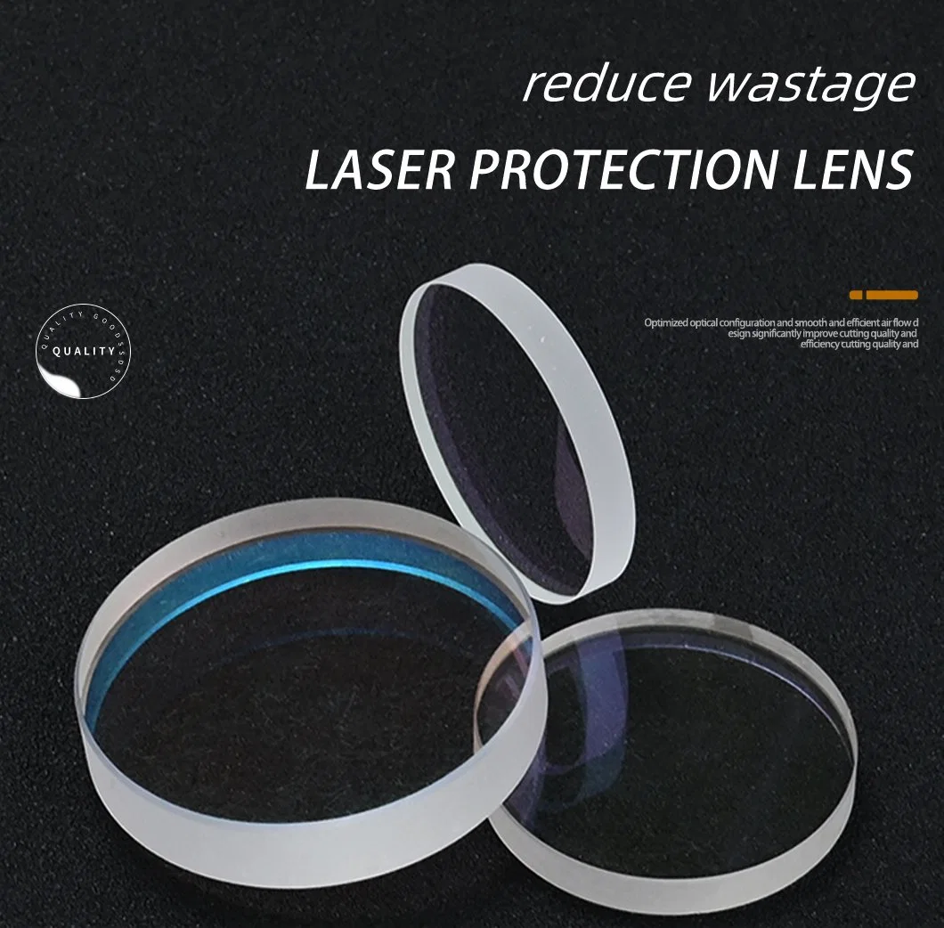 Laser Protective Lens Quartz Material Coated Optical Lenses Support Cstomized Flat Lenses with Light Transmittance Greater Than Ninety-Five Percent