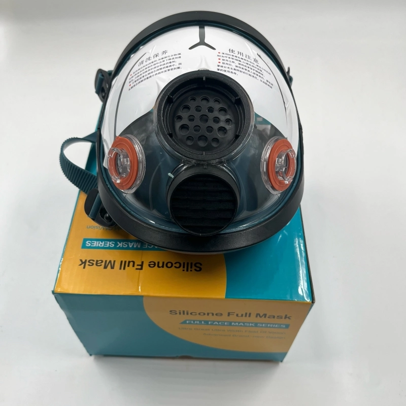 New Design Full Face Mask Respirator Lens Anti-Fog Large View Light Weight