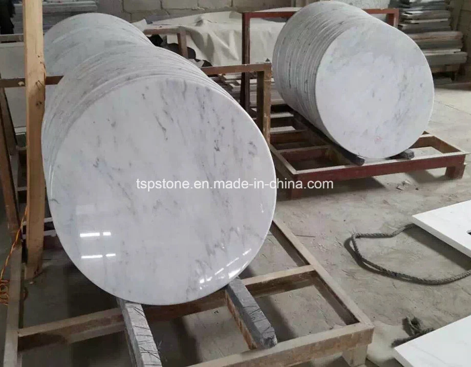 Artificial Carrara White Quartz Round Table Top