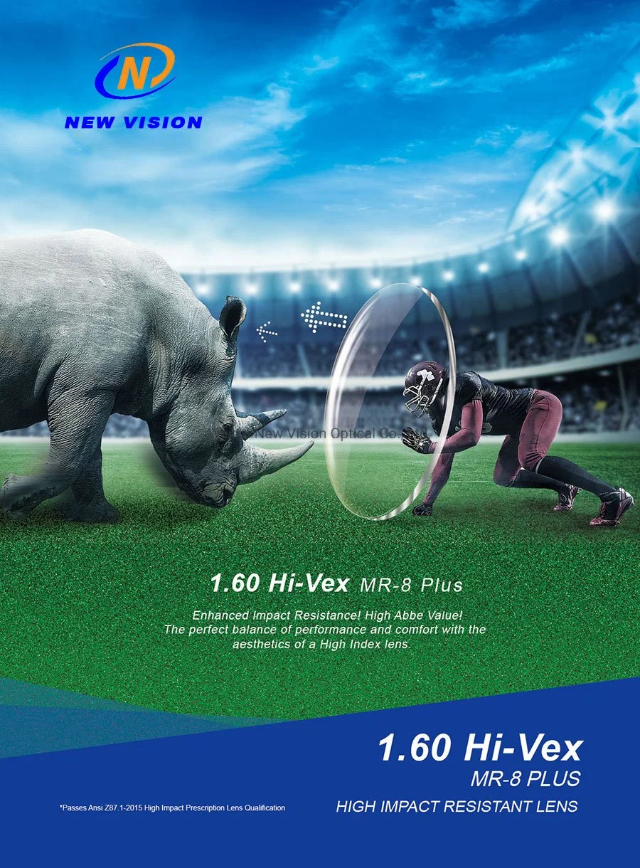 1.60 Hi-Vex Mr-8 Plus High Impact Resistant Optical Lens