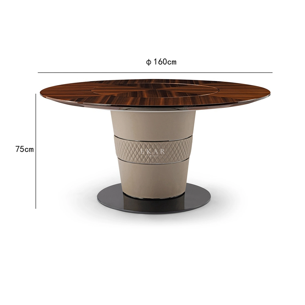 Round Dining Tables Set Patio Room Wood Top for 4 Seat New Luxury Dining Table and Chairs