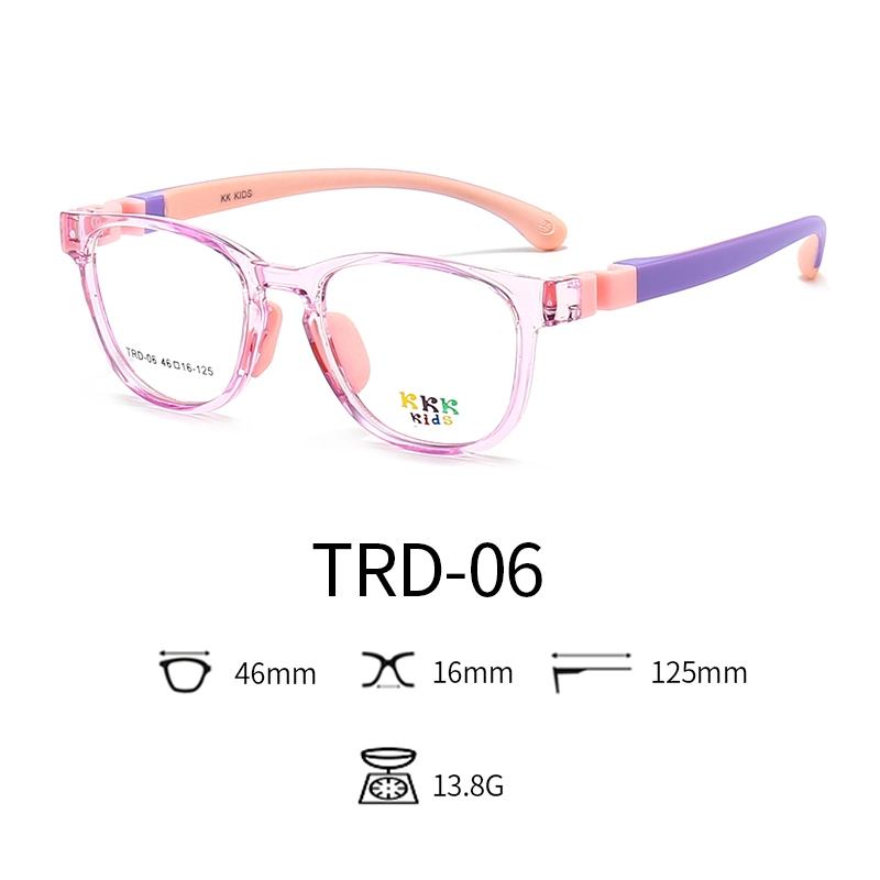 2020 High Quality Tpee Rubber Anti Blue Light Kids Nerd Glasses Clear Lens
