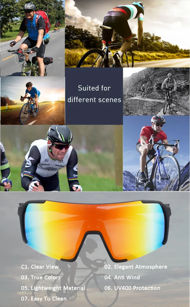 Photochromic Sports Beach Bicycle Mountain Fishing Driving Sun Glasses with Lens 3