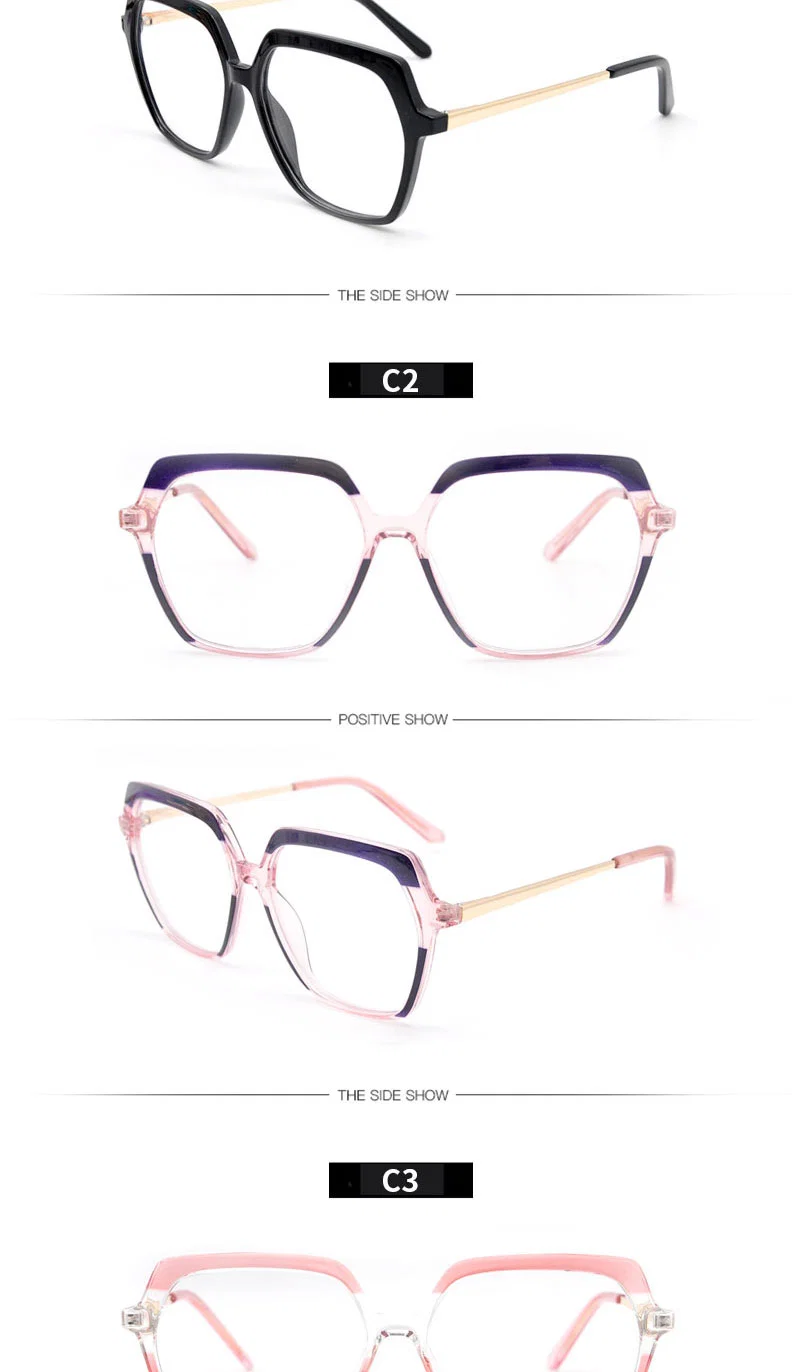 Tr90 Anti-Blue Colorful Women Glasses Frames Spectacle Eyewear