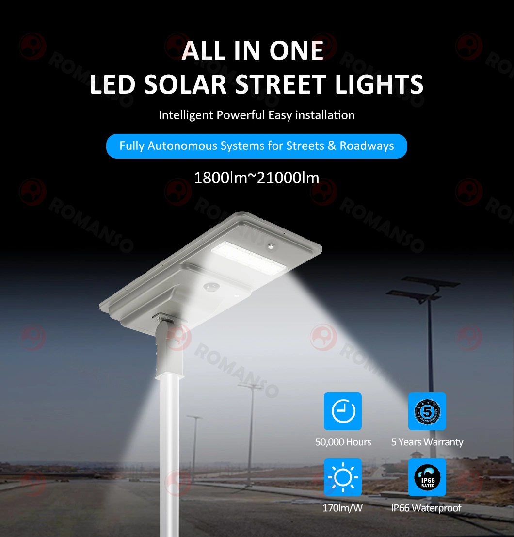 Hot Selling 50000hrs 2700~6000K 6hrs PC Lens for Parking Lot Lamp Solar Street Light Mini