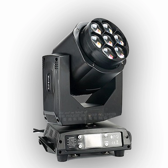 7PCS DOT Control LED Mini Bee Eye Moving Head Light with Rotation Lens