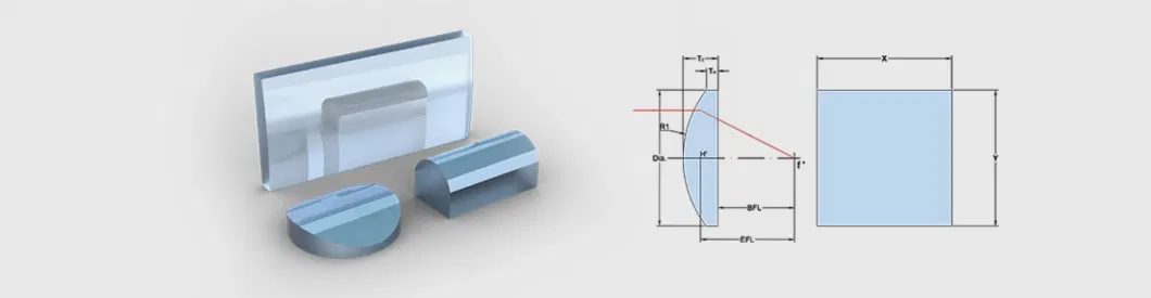 China Manufacture Optical Glass K9 Cylindrical Lens Price