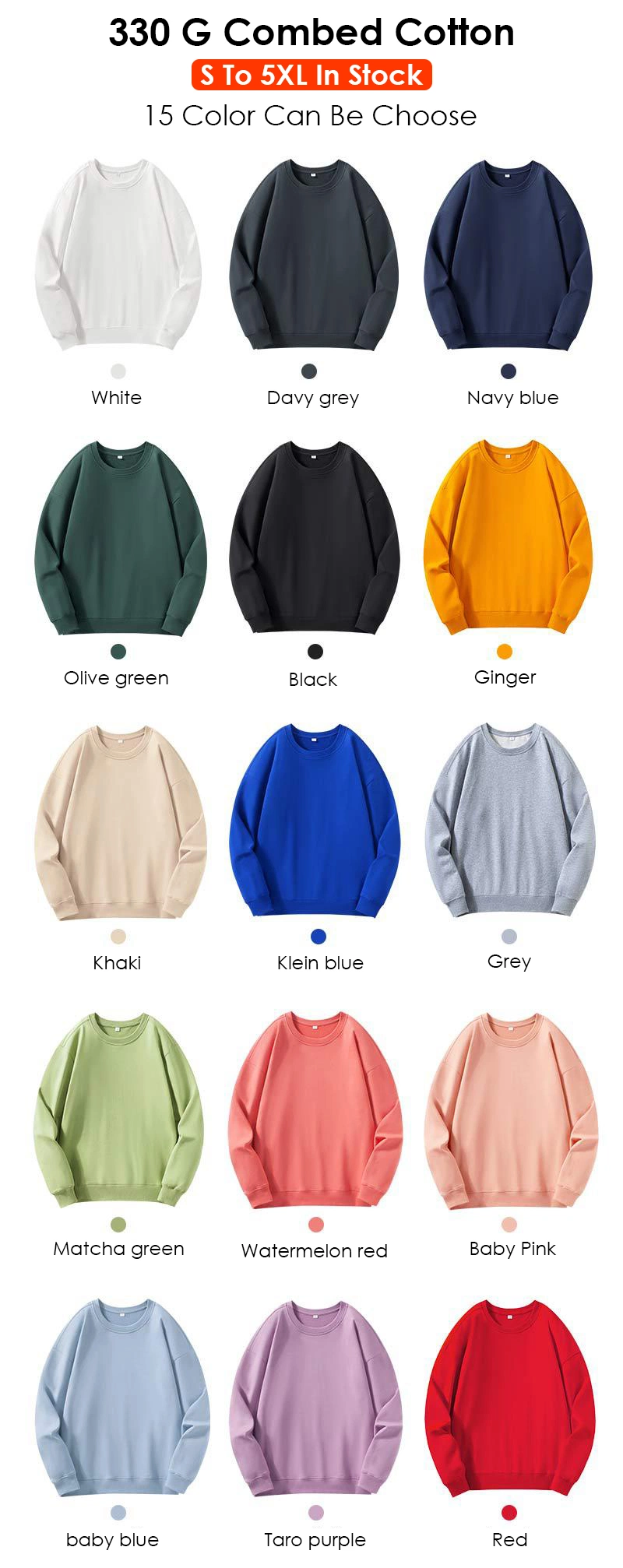 Premium Cotton Ease: Wholesale &amp; Small-Batch Round Neck Long Sleeve Top!