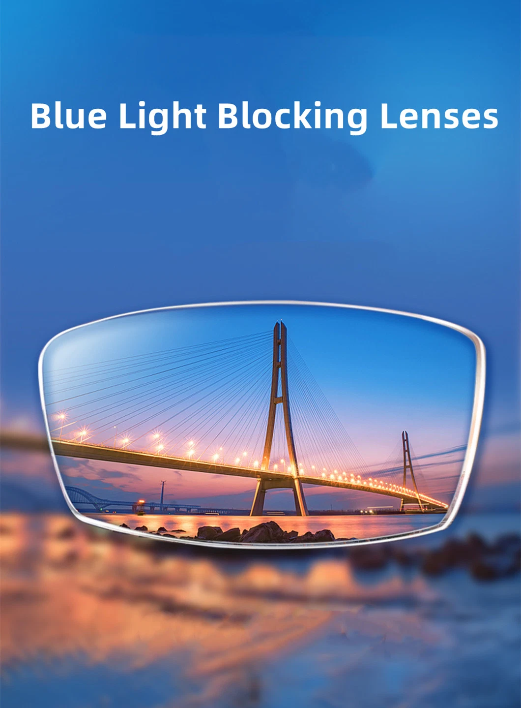 Seesen 1.56 Blue Cut UV420 Spin Photochromic Progressive Good Quality Eyeglass Lenses