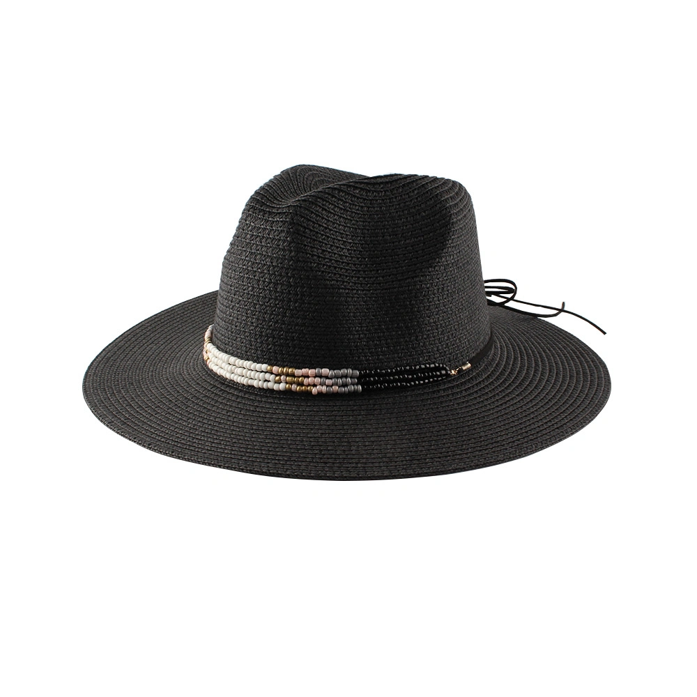 Flat Eaves Jazz Top Sunblock Straw Hat