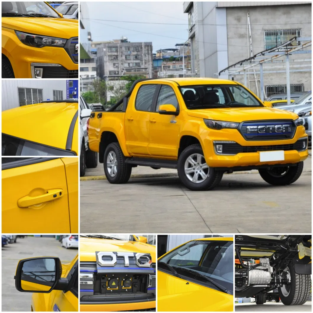 Bj1037evma2 Know-How Manufacture New Design 4 Seats 88 Kwh Battery 3 Tons Transport Electric Pickup Car 600km Long Range Mileage