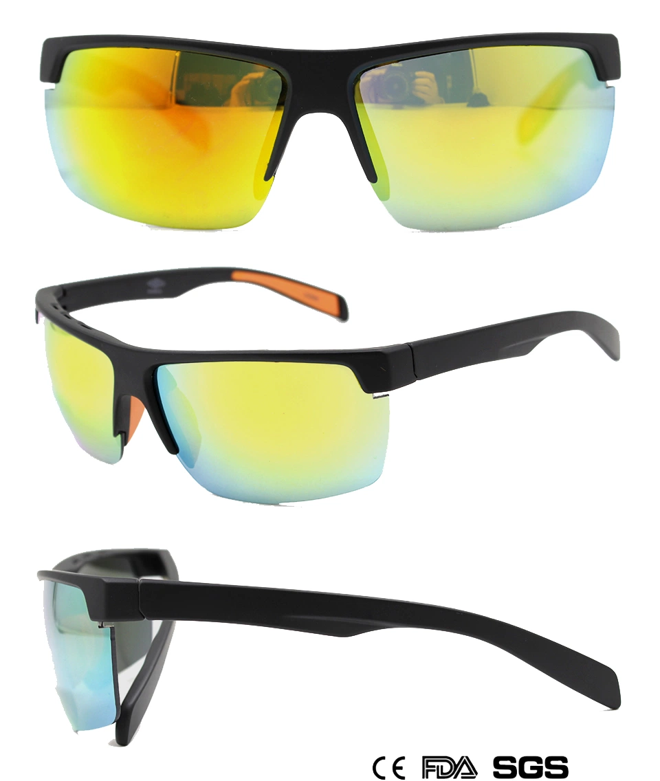 Men&prime;s Half-Framed Sports Sun Glasses with Mercury Lens (M20767)