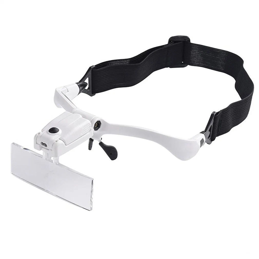 1.0X/1.5X/2.0X/2.5X/3.5X LED Eyeglass Headband Visor Magnifier 5 Lens (BM-MG3027)