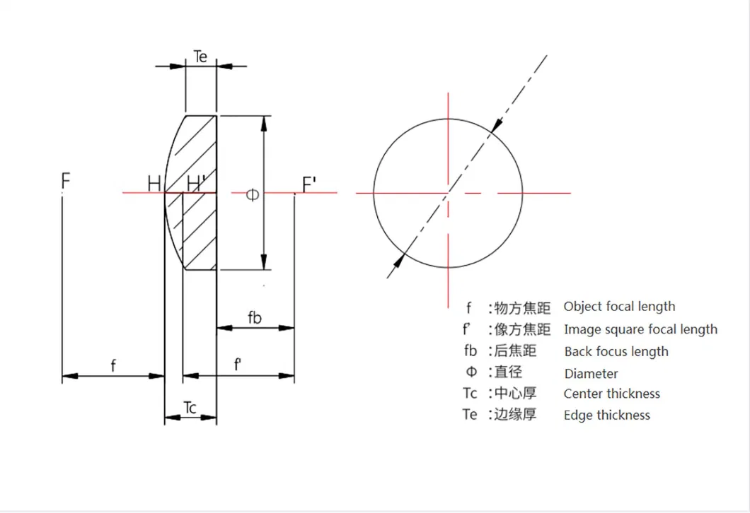 Customized Spherical Optical Lens Focusing Condensing LED Lens Plano-Convex Lens Infrared Silicon Lens