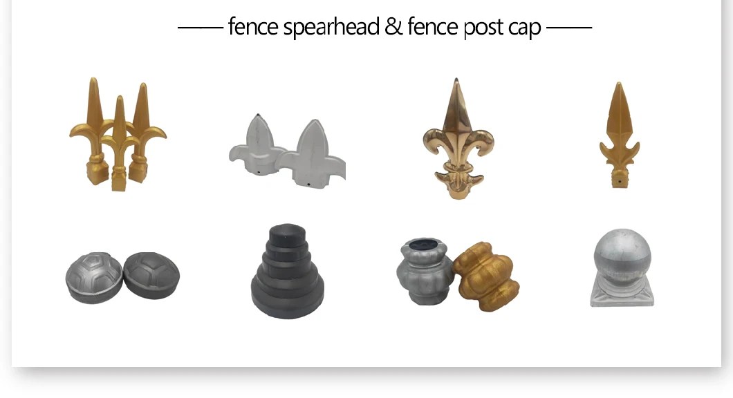 Custom Wholesale Aluminum/Brass/Zinc Steel Post Cap End Cap for Round Pipe Square Pipe Fence Guardrail