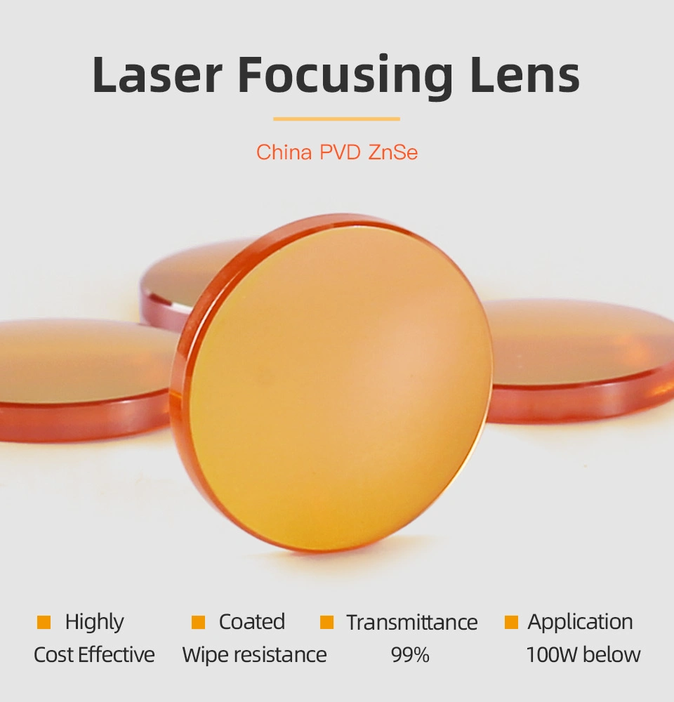 Startnow CO2 Laser Focus Lens China PVD Znse Lens 12-20mm for Laser Cutting Machine