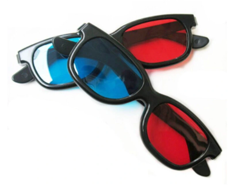 Customize Your Logo Adults 3D Movie Watching Cinema 3D Red Blue Lens Plastic 3D Glasses