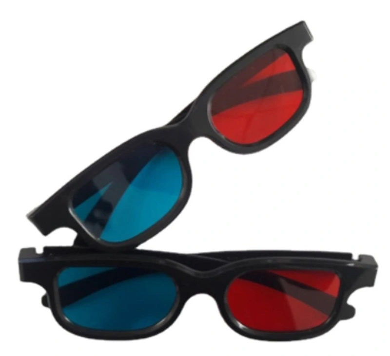 Customize Your Logo Adults 3D Movie Watching Cinema 3D Red Blue Lens Plastic 3D Glasses