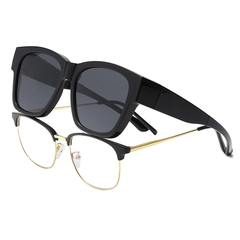 Wholesale New Cat Eye Metal Half Frame Fashion Women&prime;s Flat Light Mirror Blue Light Eye Protection Lens Frame Glasses