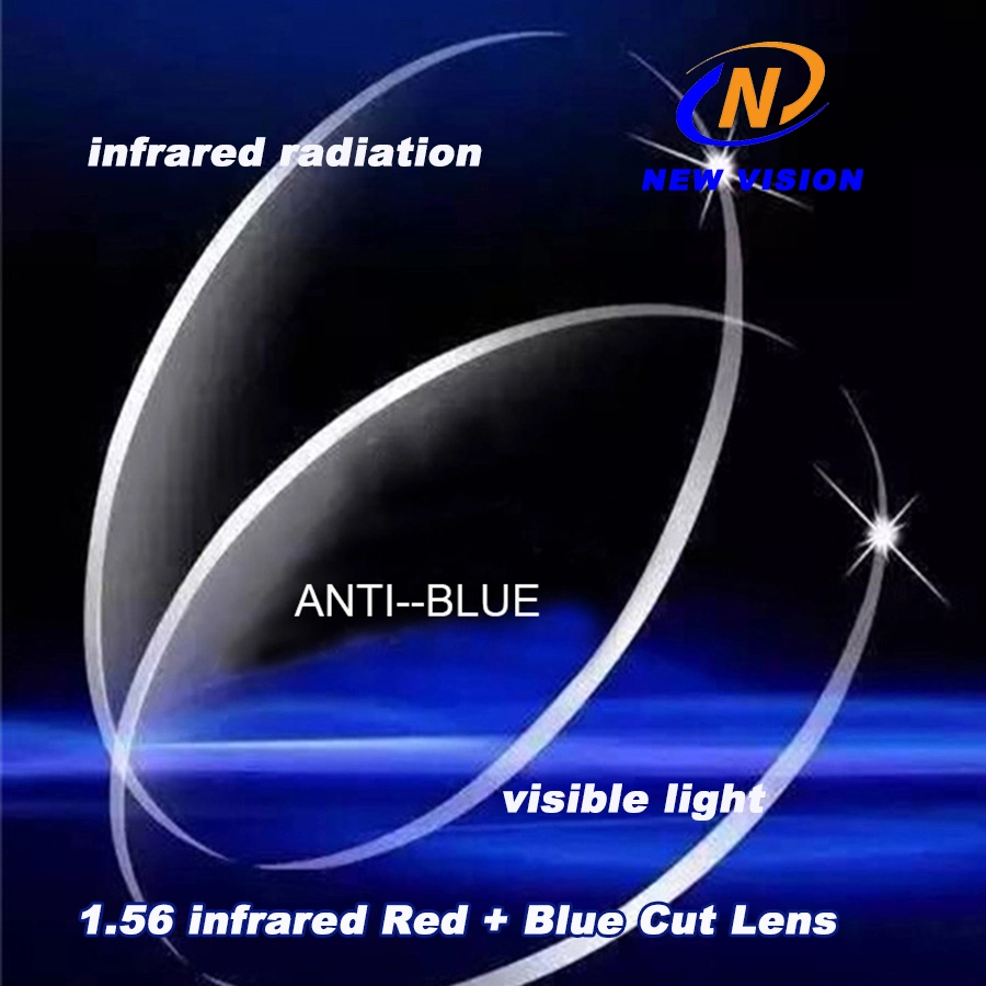 1.56 Smart Infrared Radiation + Blue Cutting Optical Lens, Anti-Blue Ray